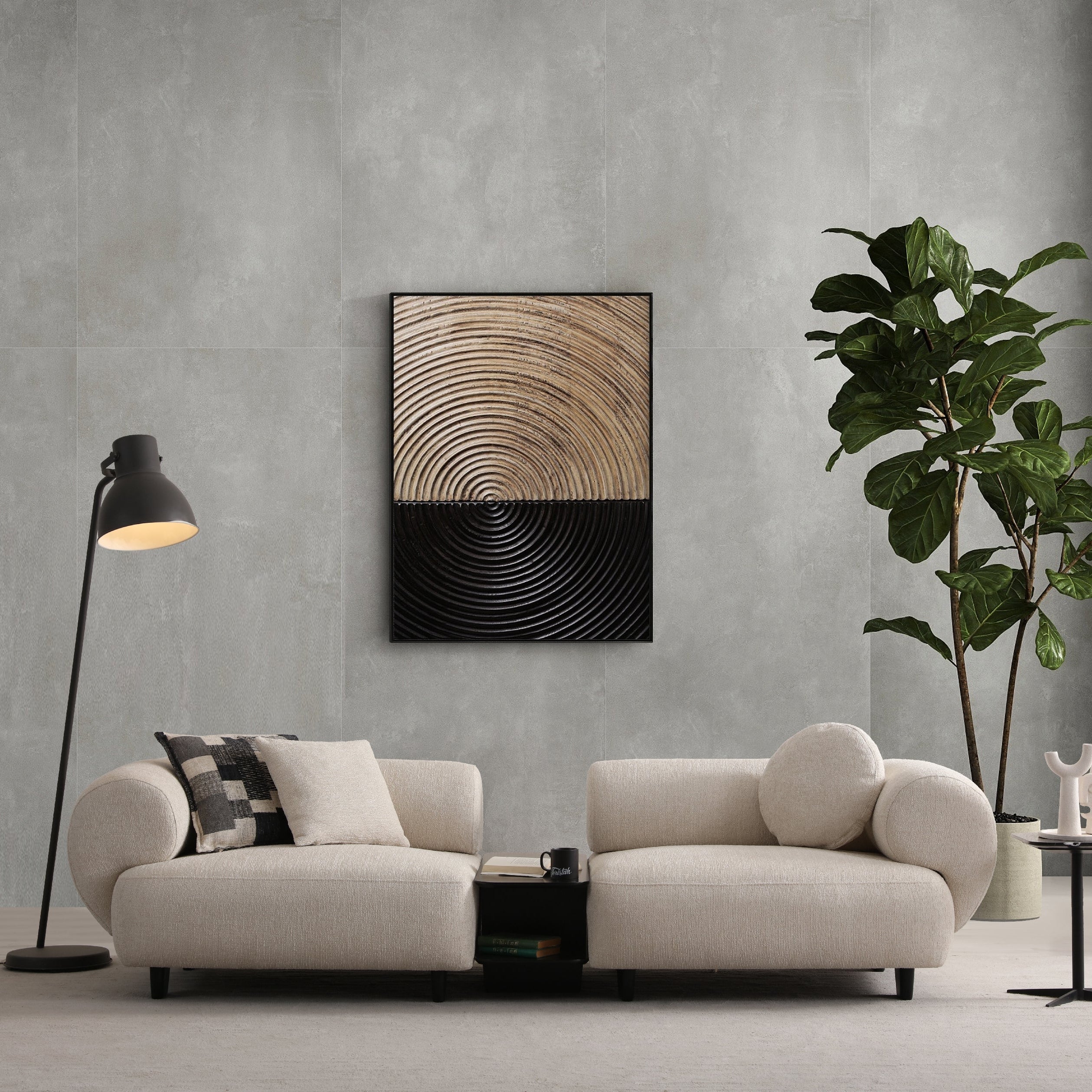 Set canapea albă stil lux – Noir Luxe