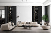 Set canapea și fotolii de lux Noir Luxe, design modern elegant