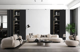 Set canapea și fotolii de lux Noir Luxe, design modern elegant