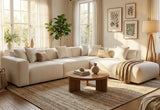 Canapea Modulara Aura Cream – Design modern si confort premium