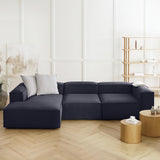Canapea modulara Noma Navy cu design modern, sezut generos si structura modulara