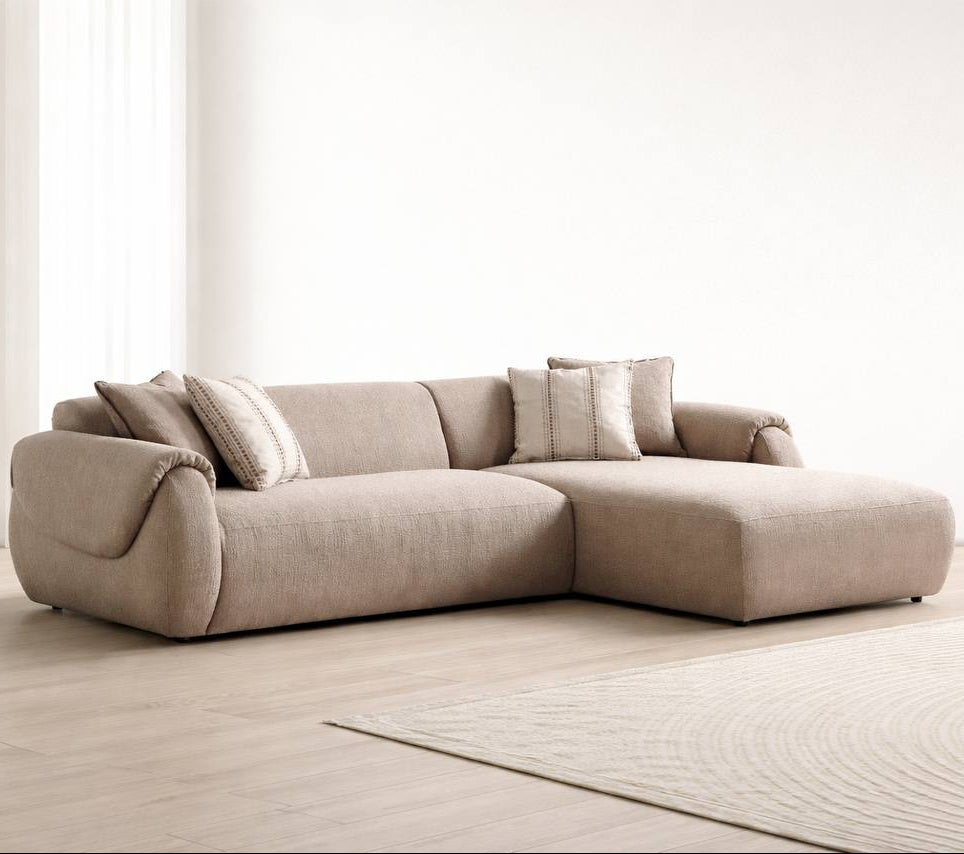 Coltar Chelsea Boucle cu tapiterie texturata si design modern