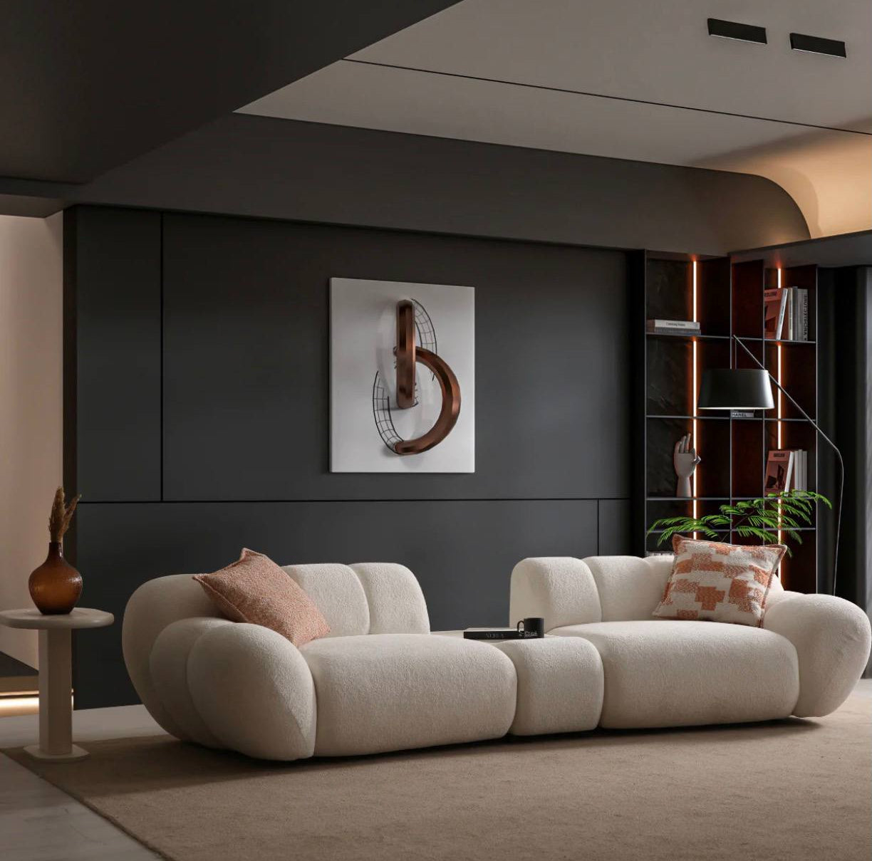 anapea modulara Molivo cu forme organice si confort ridicat