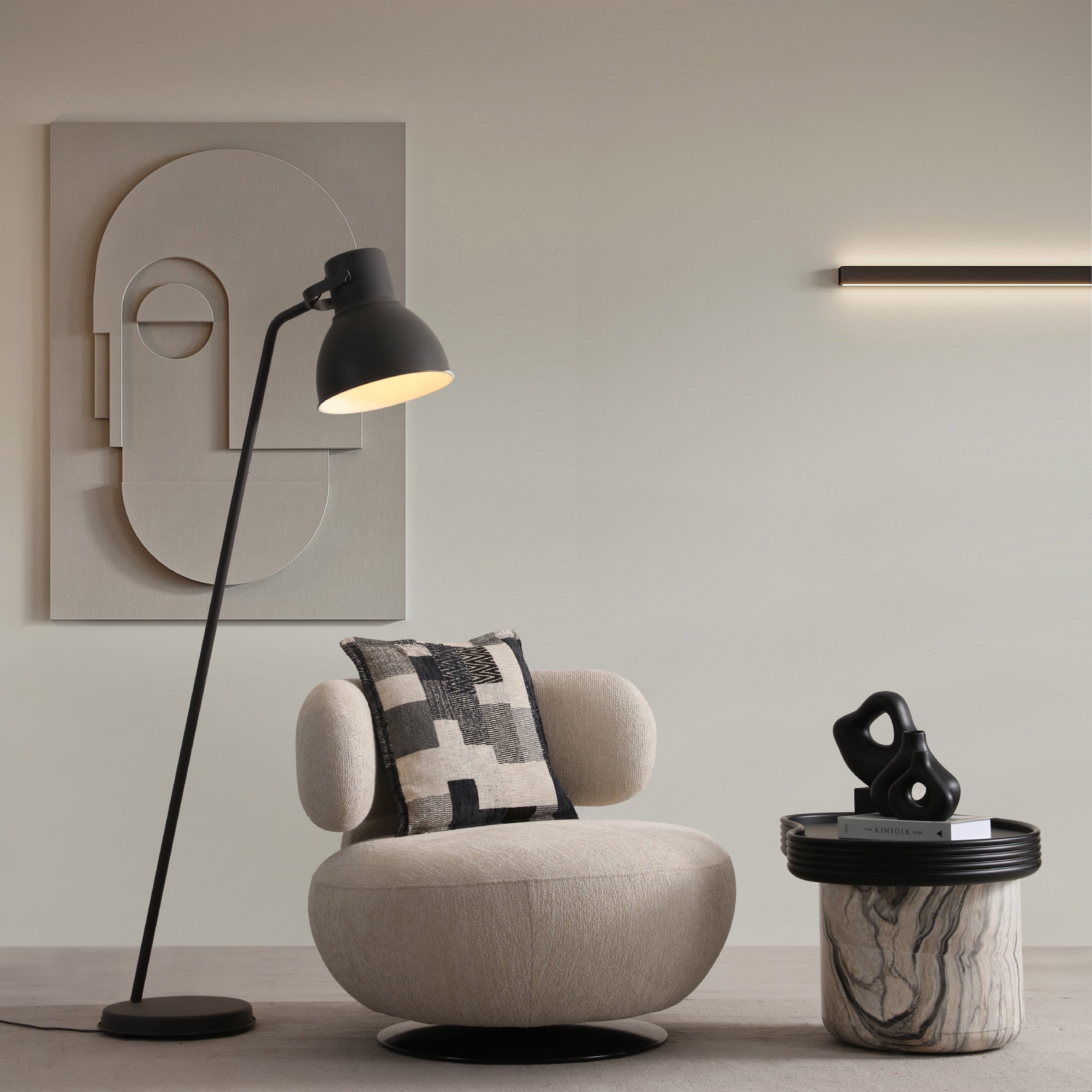 Canapea modernă albă Noir Luxe