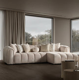 Colțar modern bouclé LONDON pentru living contemporan