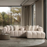 Colțar Modern Bouclé LONDON – Design Contemporan pentru Living