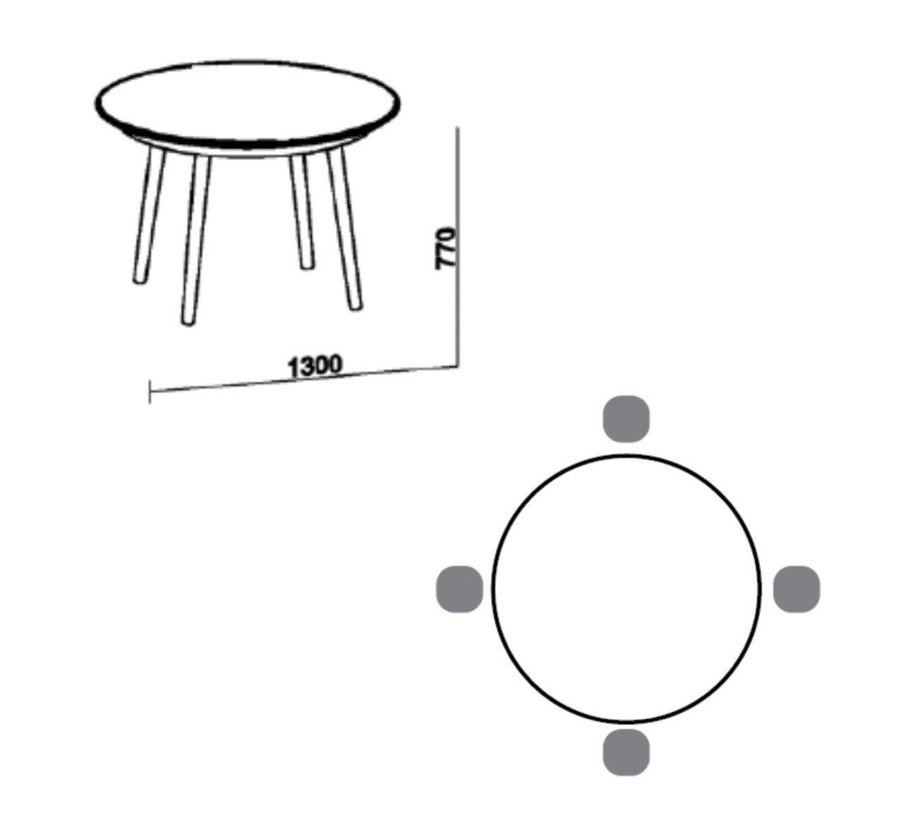 Masa Dining Monaco din lemn masiv, design minimalist contemporan, ideală pentru dining de lux