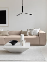 Canapea modulara Noma Calm vazuta frontal, design curat