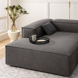 Canapea modulara Noma Urban Grey cu linii curate si stil minimalist