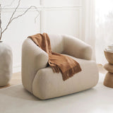 Fotoliu Sofia Boucle cu design modern, tapiterie texturata si confort ridicat